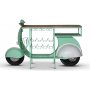 Klassisk Vespa bardisk 183 x 51 cm - Vit/grn