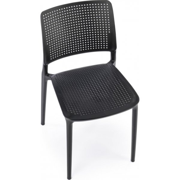 Chaise de salle  manger empilable Cadeira 514 - Noir