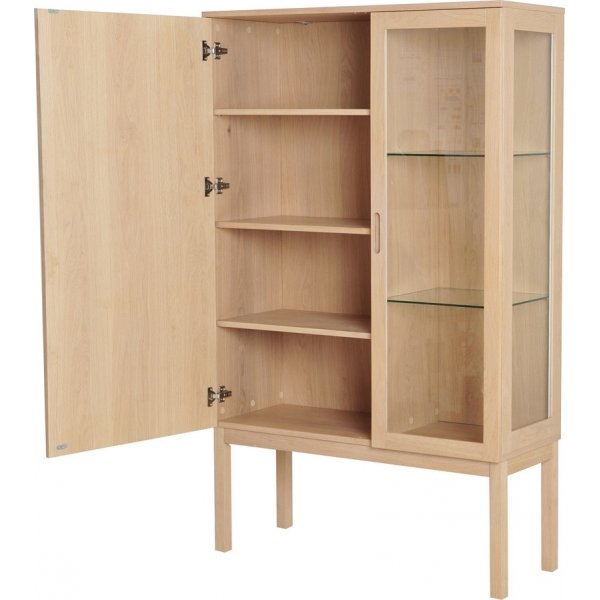 Olivia vitrinekast - Wit gepigmenteerd eiken Olivia vitrinekast - Wit gepigmenteerd eiken