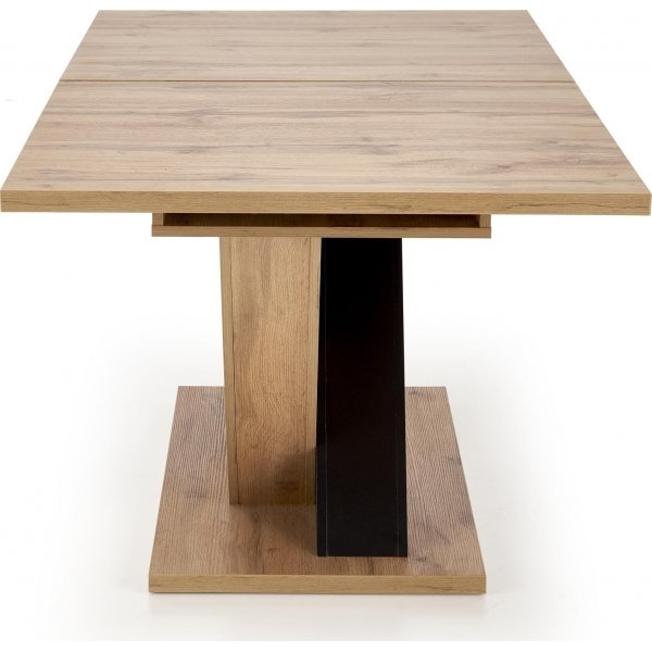 Table à manger Brandon 160-200 x 90 cm - Chêne Wotan/noir Table à manger Brandon 160-200 x 90 cm - Chêne Wotan/noir