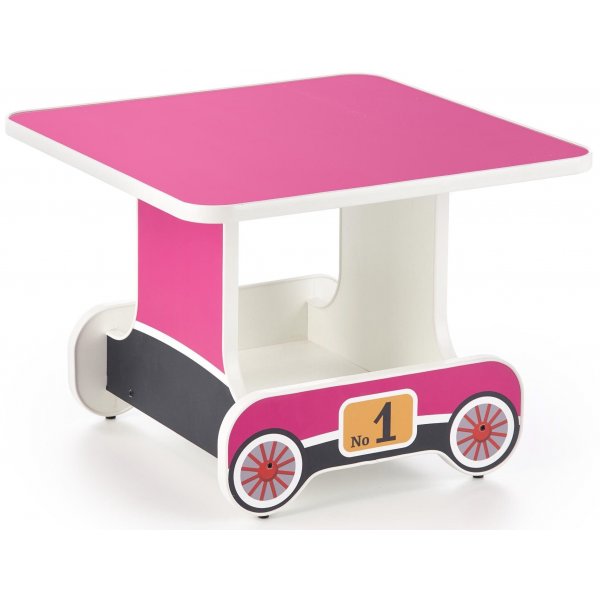 Tuffe barnbord 60x60 cm - Rosa