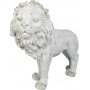 Trdgrdskonst Staty stende lejon XL - 90x76 cm + Textilskydd fr utembler