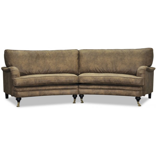 Howard 4-sits svängd soffa 259 cm - Range ecoläder