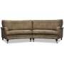 Howard 4-sits svängd soffa 259 cm - Range ecoläder