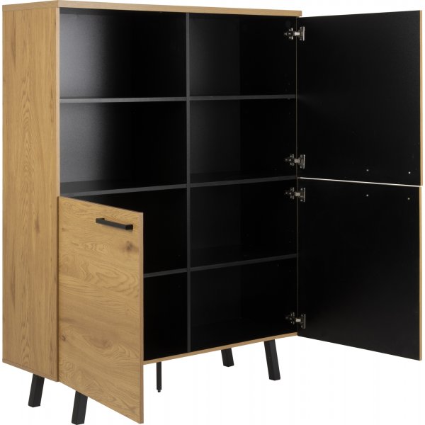 Mallow skåp - Ek/svart Mallow skåp - Ek/svart