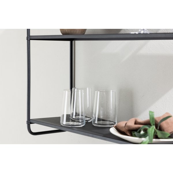 Lyon wandplank 63 x 62 cm - Zwart Lyon wandplank 63 x 62 cm - Zwart