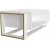 Bianco salontafel 106,4 x 60 cm - Wit/goud