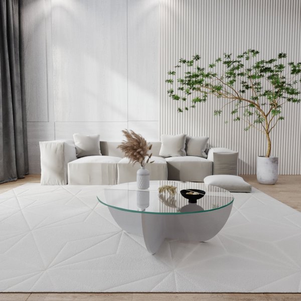 Table basse Lily Ø90 cm - Blanc Table basse Lily Ø90 cm - Blanc