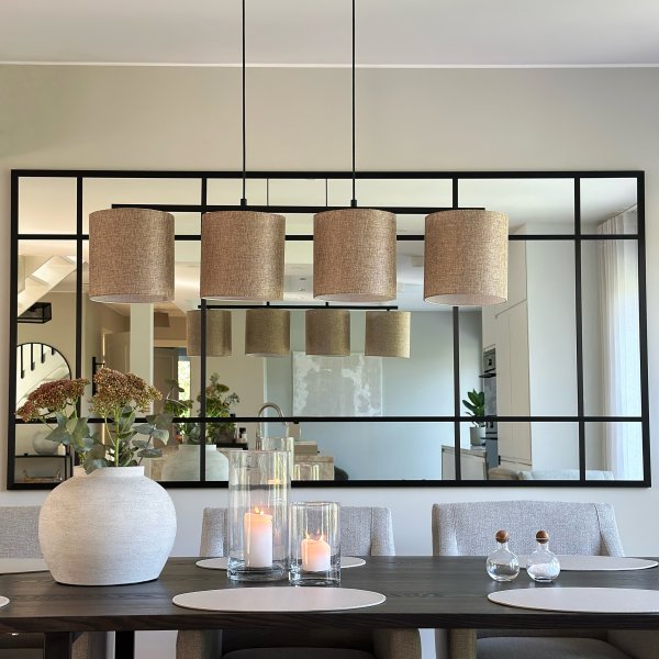 Helkroppsspegel 110 × 220 cm Spröjsad - Svart ram Helkroppsspegel 110 × 220 cm Spröjsad - Svart ram