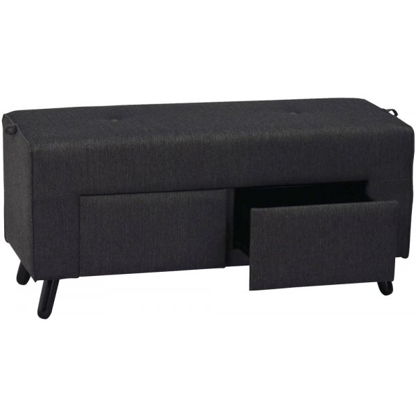 Valeria sittbänk - Mörkgrå/svart Valeria sittbänk - Mörkgrå/svart