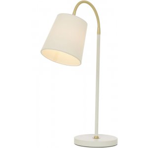 Lampe de table Ljusdal / Blanc/laiton mat
