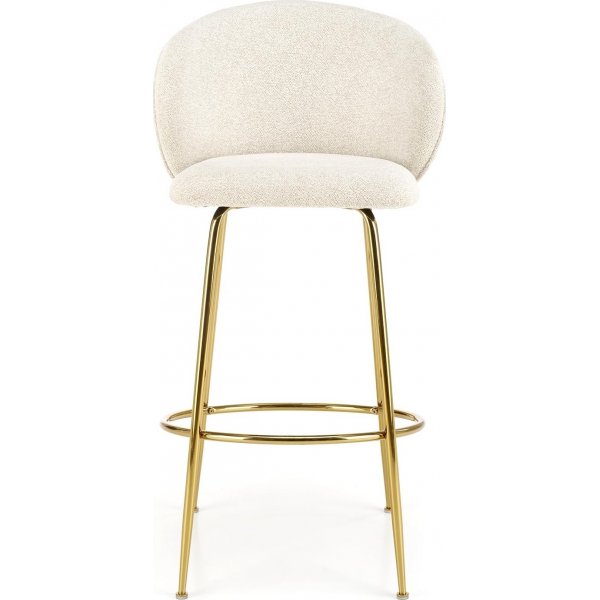 Tabouret de bar beige/dor