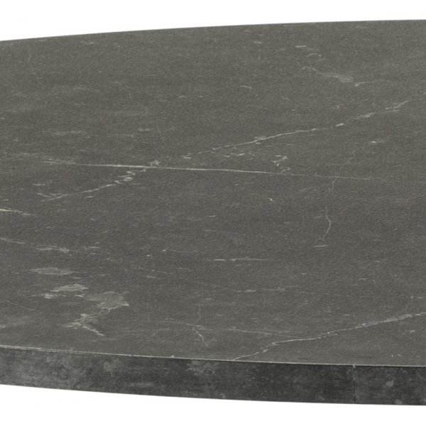 Ibiza eettafel 110 cm - Zwart marmer