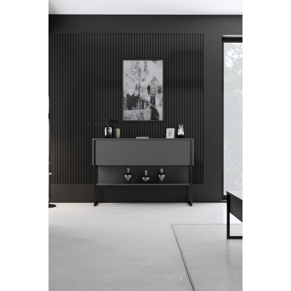 Table relief Lux 120 x 30 cm - Anthracite/noir Table relief Lux 120 x 30 cm - Anthracite/noir