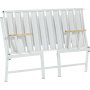 Lotus 2-sits utesoffa - Vit/antracit + Textilskydd fr mbler
