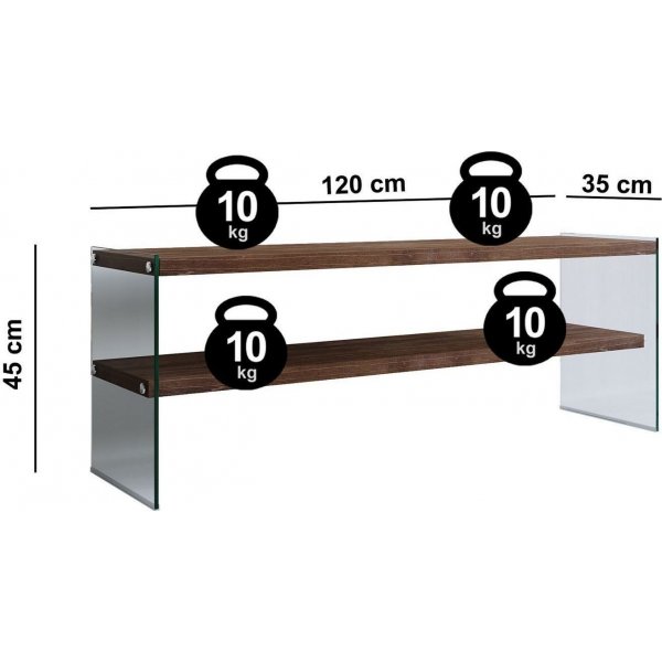 Twig TV-bänk - Valnöt Twig TV-bänk - Valnöt