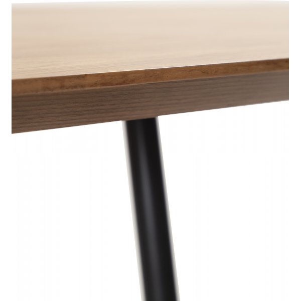 Table  manger Ooid 220 x 110 cm - Placage noyer/noir