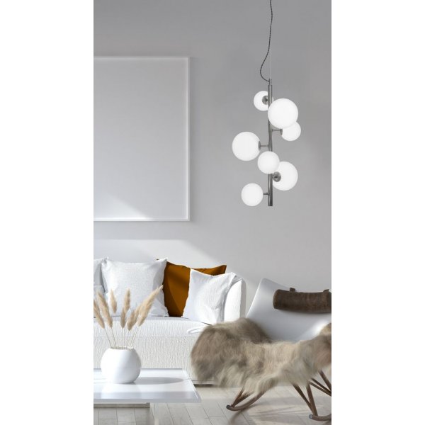 Molekyl plafondlamp - Tin/wit Molekyl plafondlamp - Tin/wit