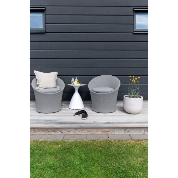Groupe lounge Spoga - Gris/Blanc Groupe lounge Spoga - Gris/Blanc