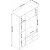 Armoire Yaman 120 x 45 x 180 cm Variante A - Blanc mat