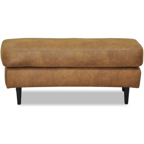 Repose-pieds courbe Gotland - co-cuir Cognac