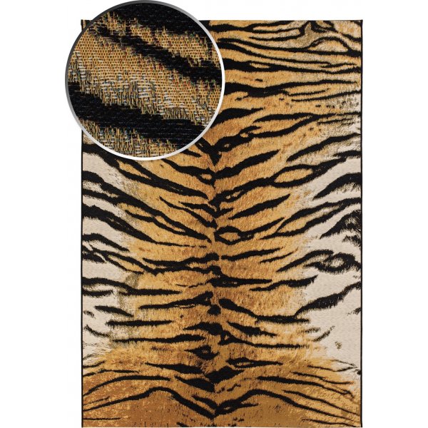 Tapis tissé plat Domani Tigre Doré Tapis tissé plat Domani Tigre Doré