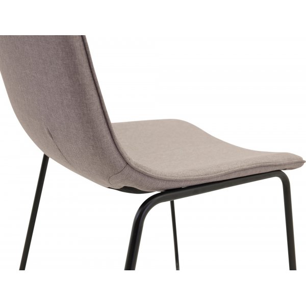 Chaise de salle à manger Malcolm - Gris/noir Chaise de salle à manger Malcolm - Gris/noir