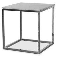 Accent soffbord 50 - Vit marmor / Kromat underrede Accent soffbord 50 - Vit marmor / Kromat underrede