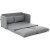 Canap convertible 2 places Saga - Gris clair