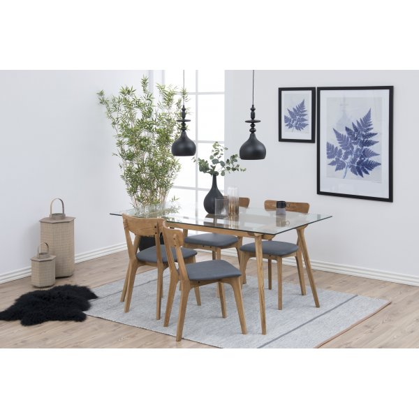 Chaise de salle à manger Taxi - Gris foncé Chaise de salle à manger Taxi - Gris foncé