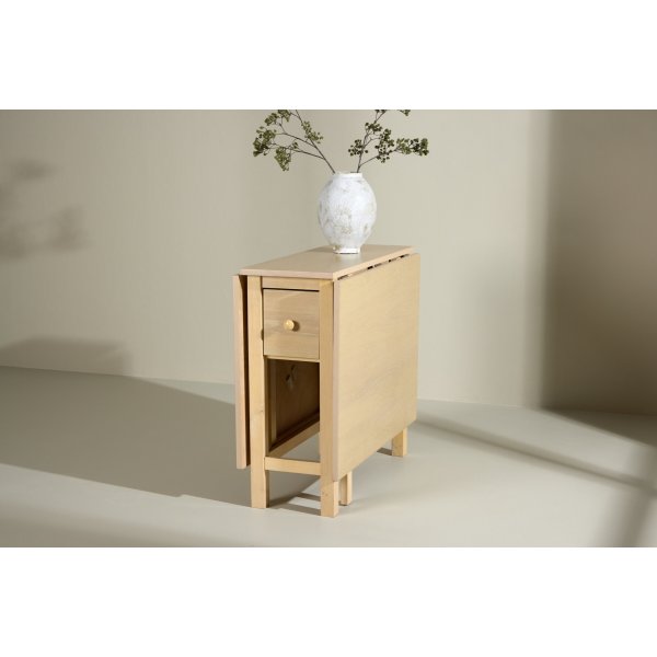 Edward matbord 110-150 x 80 cm - Whitewash