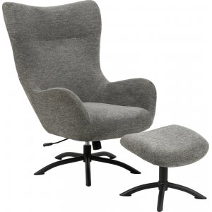 Fauteuil inclinable Talgarth avec repose-pieds - Gris