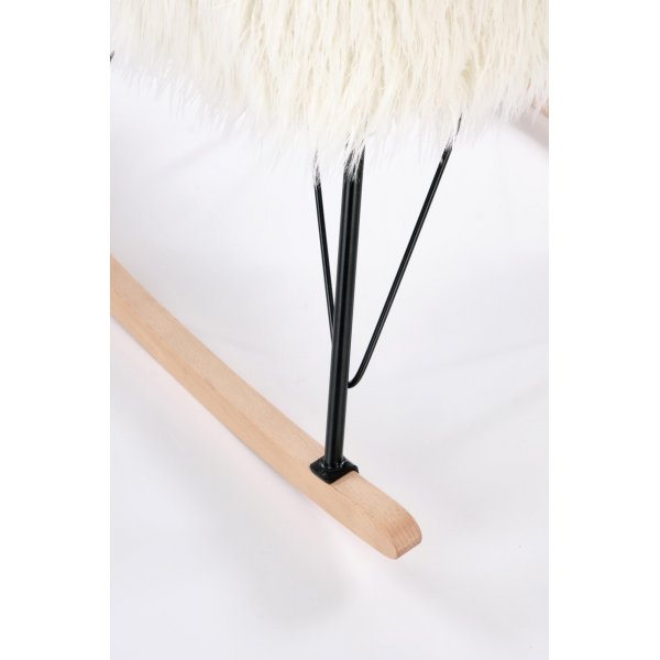 Chaise berante Jamson - Blanc crme