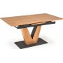 Tozzi matbord 160-200 x 90 cm - Ek/svart