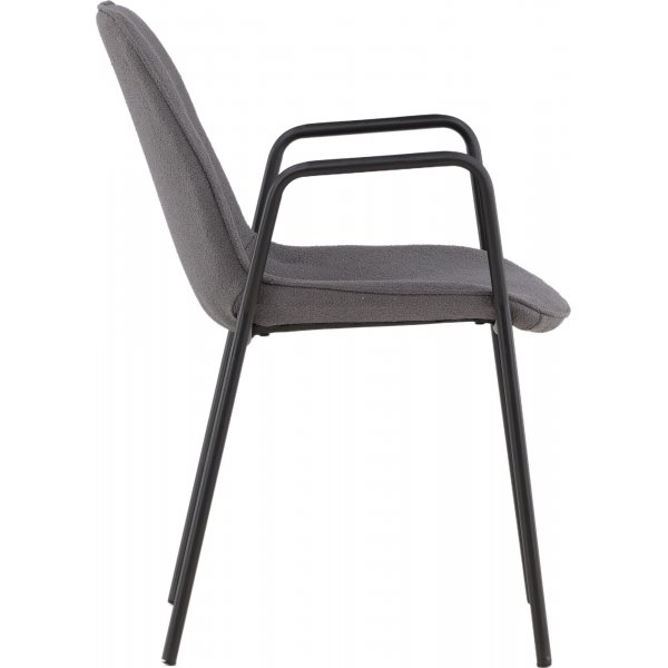 Kldesholmen matstol - Svart/mrkgr