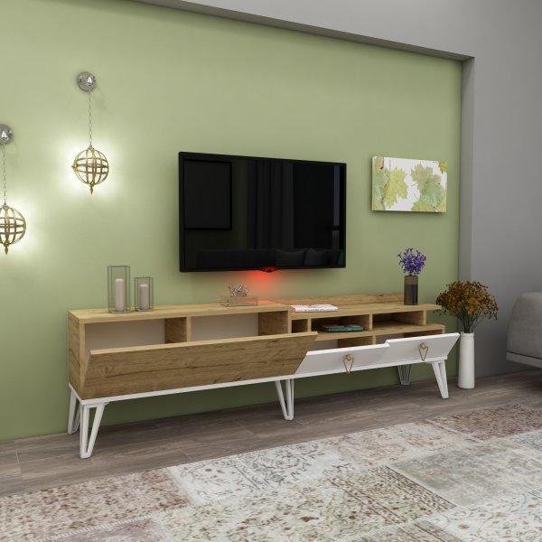 Royal TV-b�nk - Vit/ek