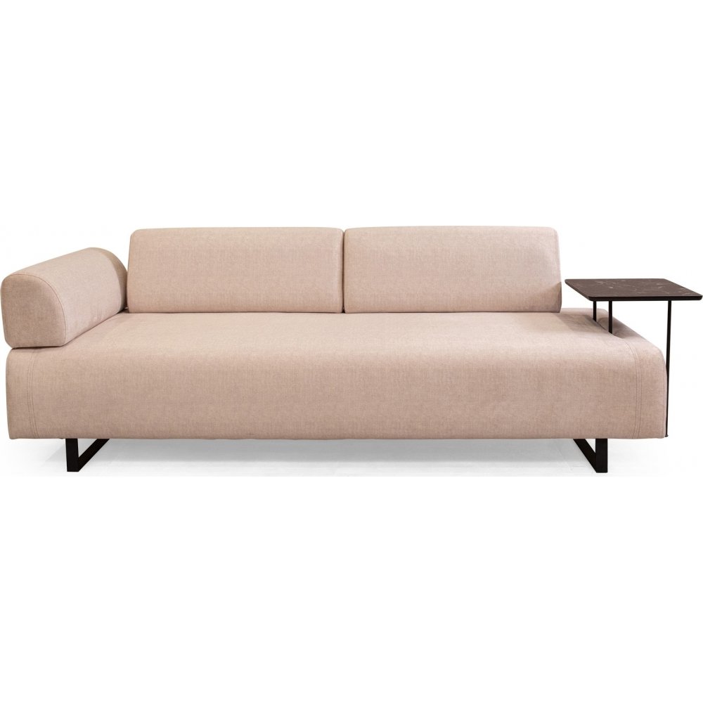 Infinity 3-sits bäddsoffa med sidobord - Beige - Bäddsoffor, Soffor