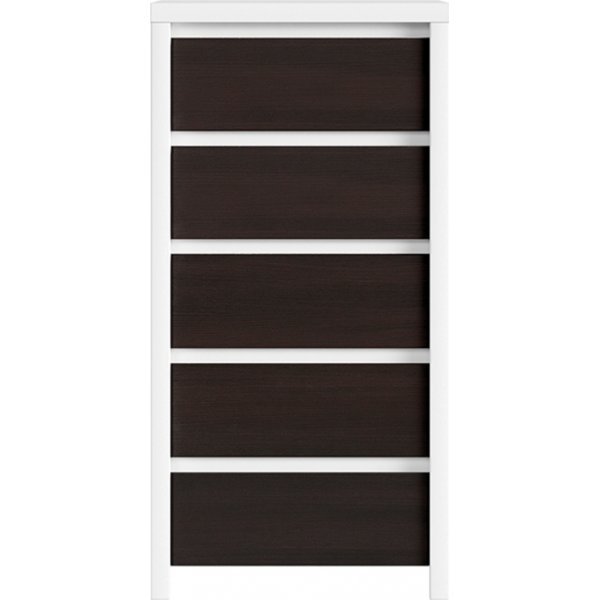 Caspian ladekast 56 x 112,5 cm - Wit/wenge Caspian ladekast 56 x 112,5 cm - Wit/wenge
