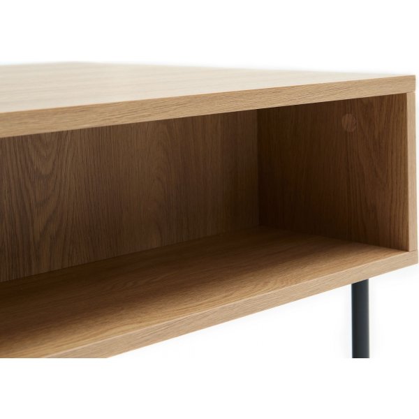 Table basse Menu 110 x 60 cm - Chêne/rotin artificiel Table basse Menu 110 x 60 cm - Chêne/rotin artificiel