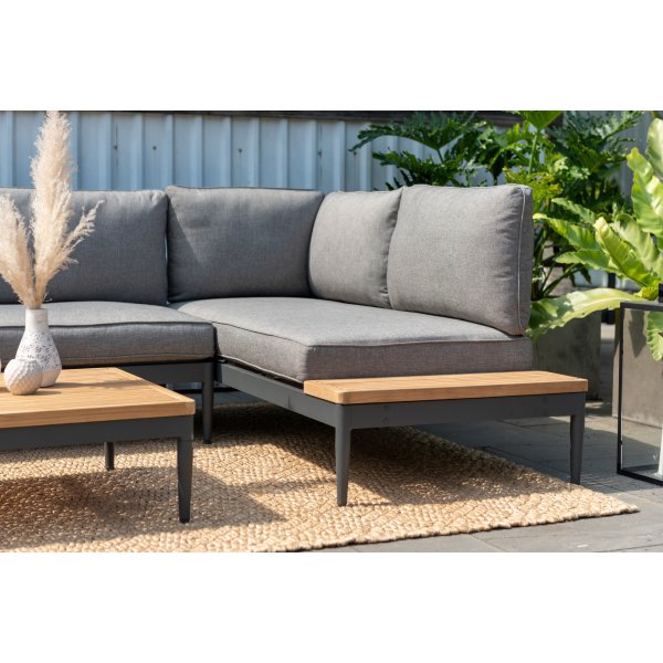 Lifestyle Garden Topaz bankstel - Grijs/teak