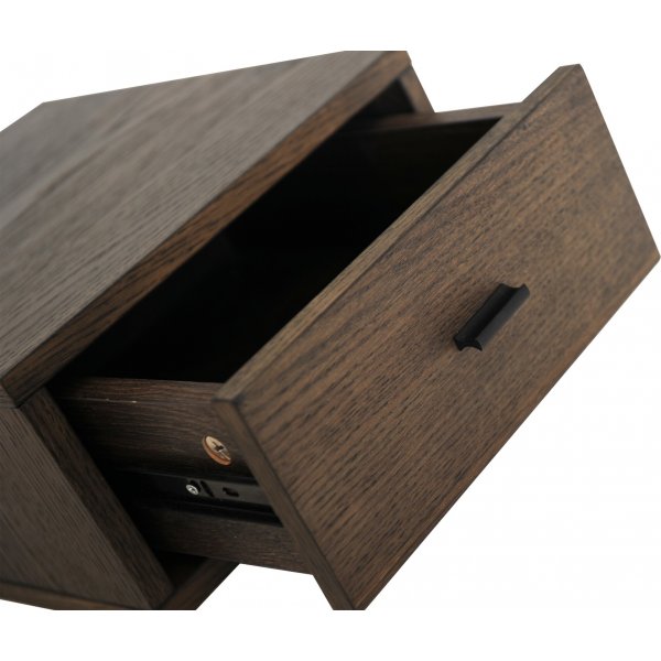 Regal nachtkastje - Bruin gelakt eikenfineer