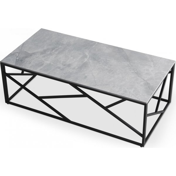 Table basse Kosmos 120 x 60 cm - Marbre gris/noir Table basse Kosmos 120 x 60 cm - Marbre gris/noir