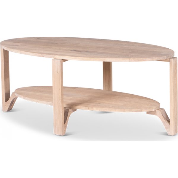 Skanr salontafel 120x60 cm - Wit geolied eikenhout