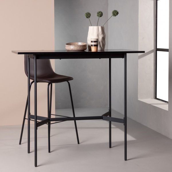 Rax barbord 120 x 60 cm - Svart