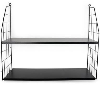 Vägghylla Rutis - Svart Vägghylla Rutis - Svart