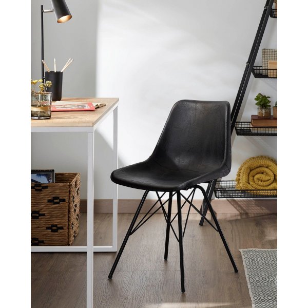 Landi skrivbord 120x60 cm - Vit/ek