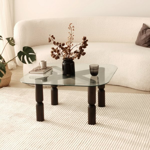Kei salontafel 80 x 80 cm - Antraciet Kei salontafel 80 x 80 cm - Antraciet