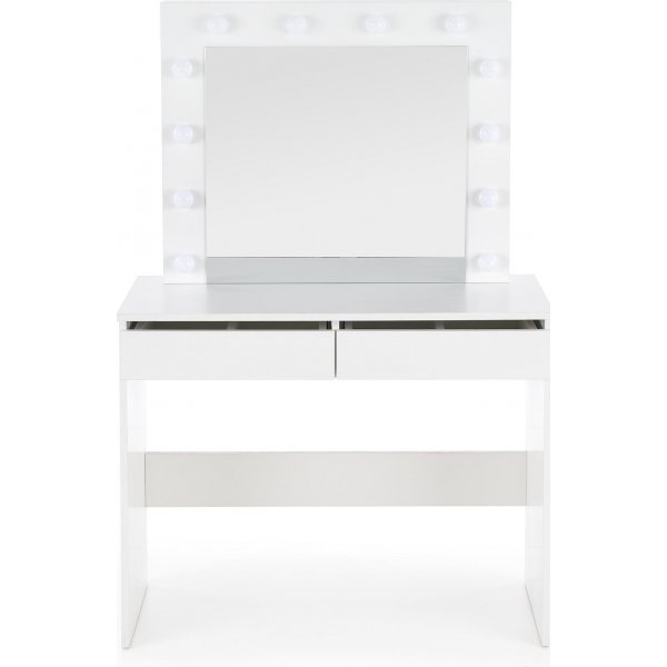 Coiffeuse blanche Facada avec éclairage 94 x 43 cm Coiffeuse blanche Facada avec éclairage 94 x 43 cm