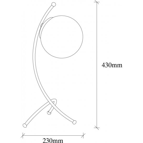 Lampe de table Yay - Noir/blanc Lampe de table Yay - Noir/blanc