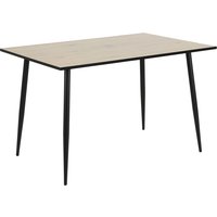 Wilma matbord 120 cm - Vitpigmenterad ek/svart Wilma matbord 120 cm - Vitpigmenterad ek/svart